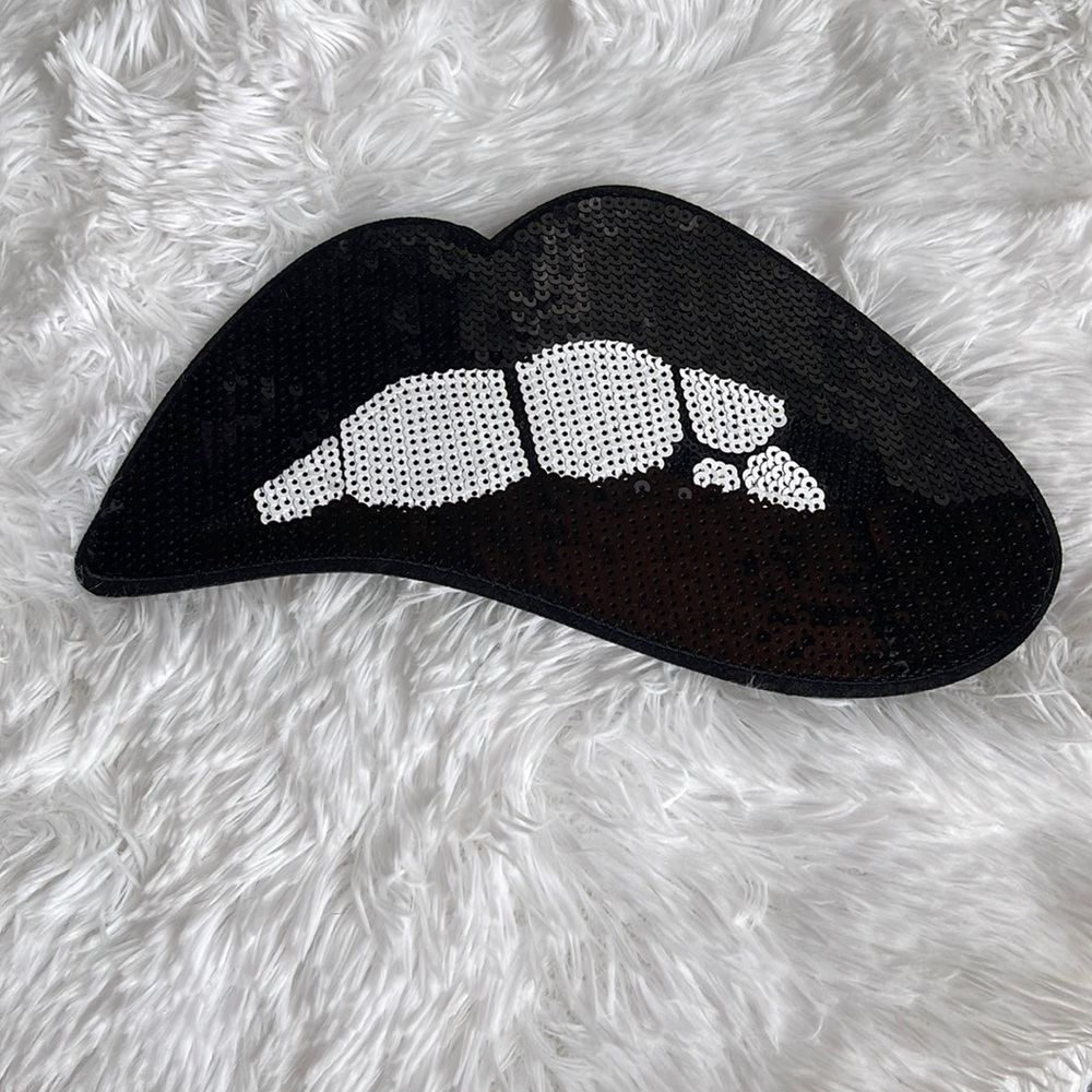Iron On/Glue On Lips Sequin Patch